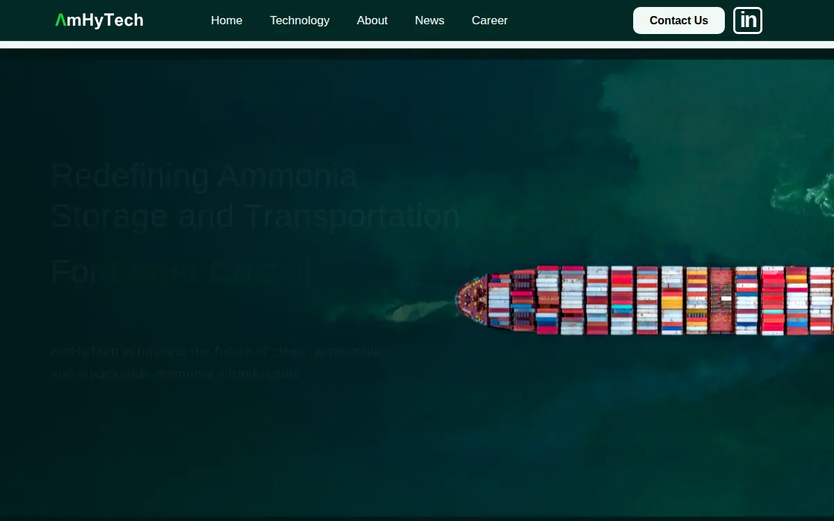 Homepage of Amhytech INC.