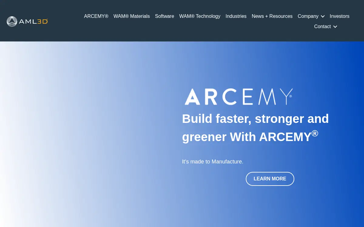 Homepage of Aml3d USA INC.