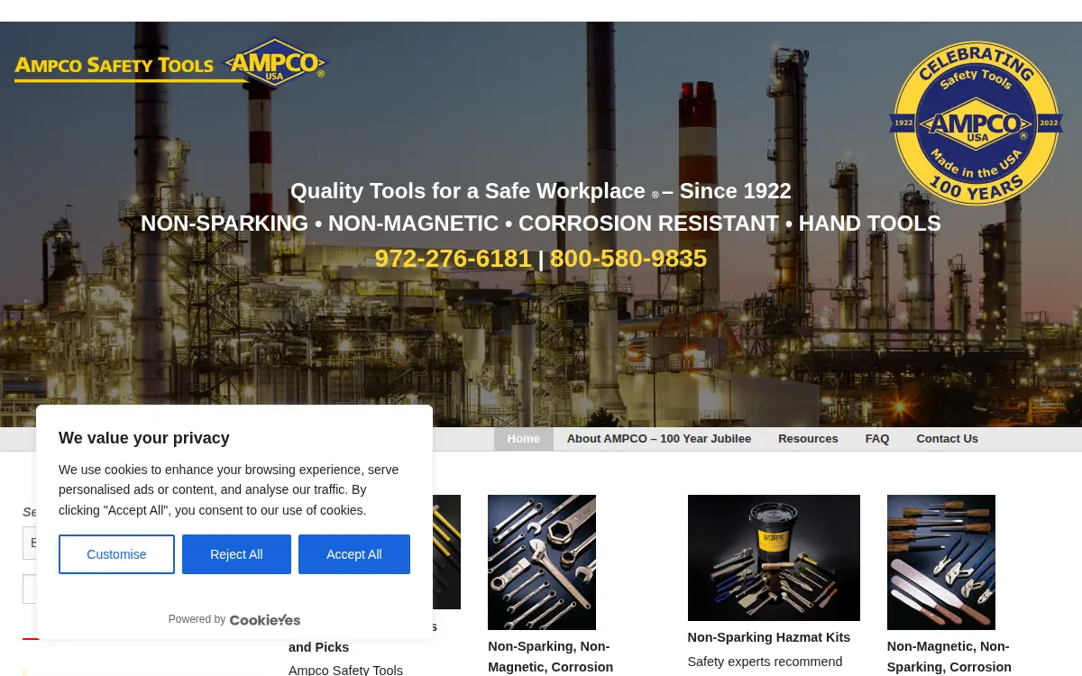 Homepage of Ampco Partners, LTD.