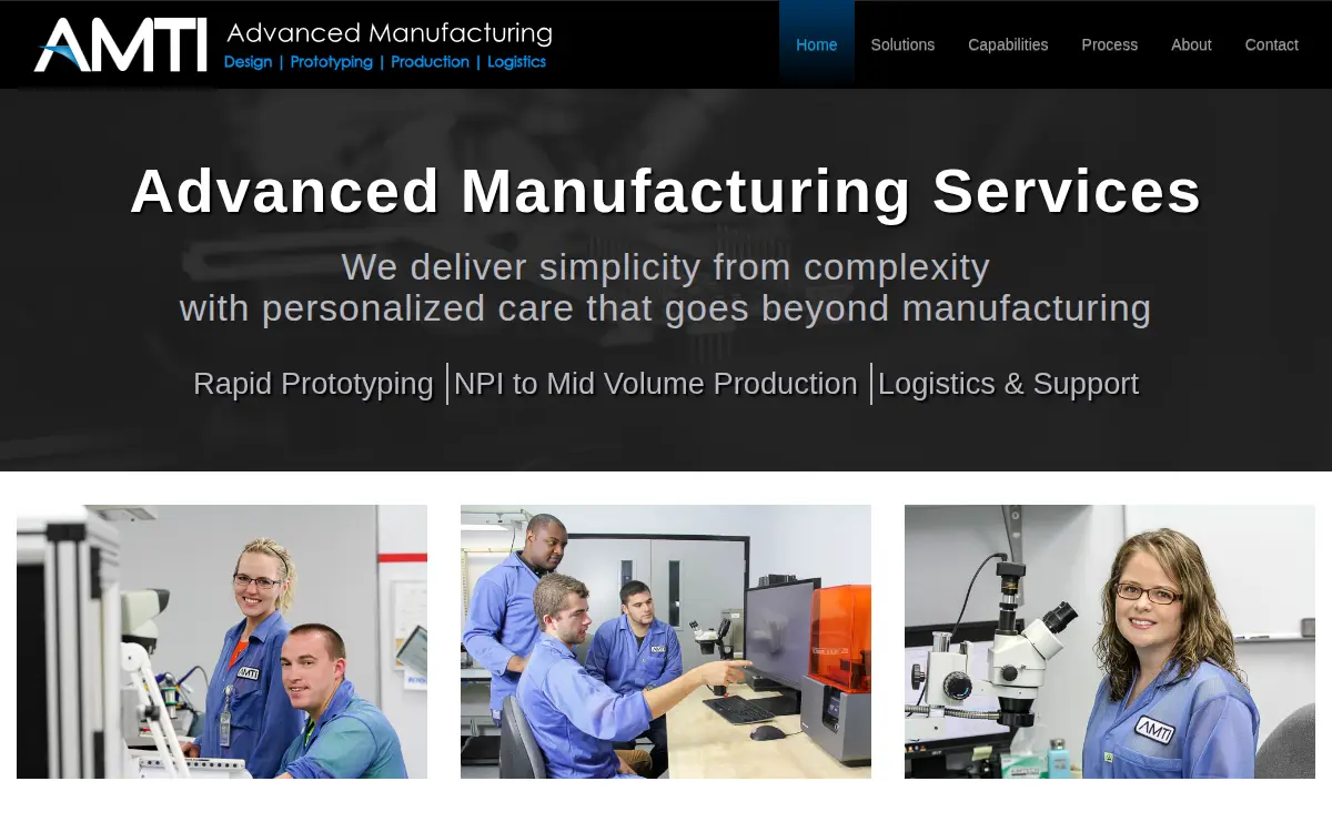 Homepage of Advanced Manufacturing Technology INC
