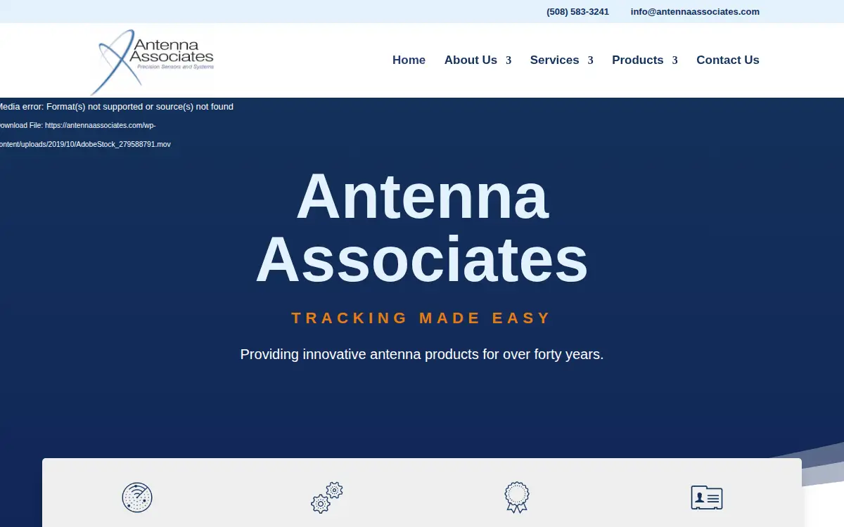 Homepage of Antenna Associates, INC.