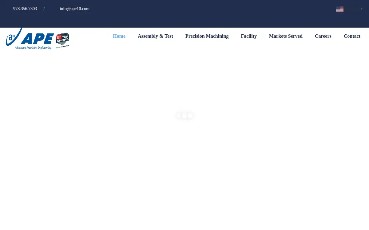 Homepage of Advanced Precision Engineering Incorporated