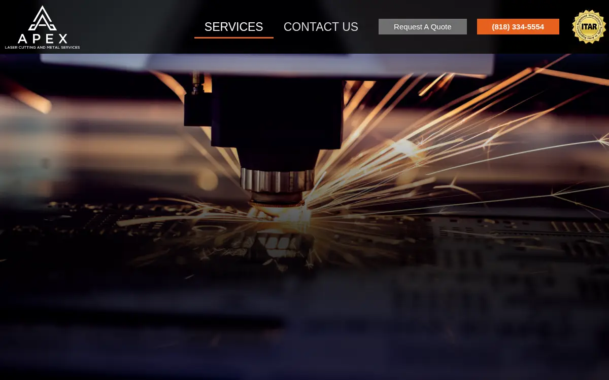 Homepage of Apex Laser INC