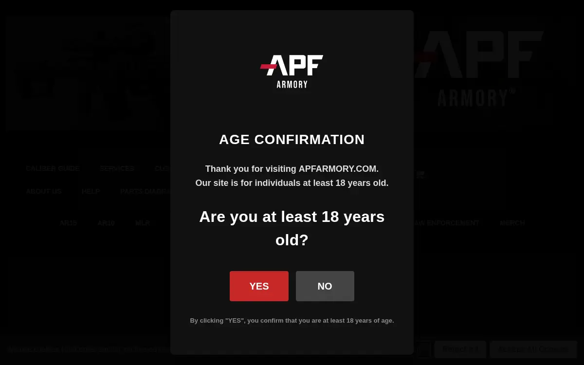 Homepage of Alex Pro Firearms LLC