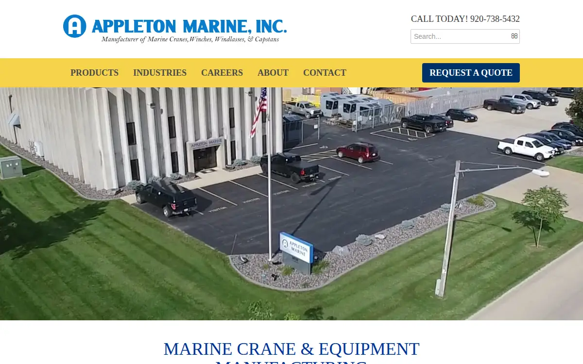 Homepage of Appleton Marine INC