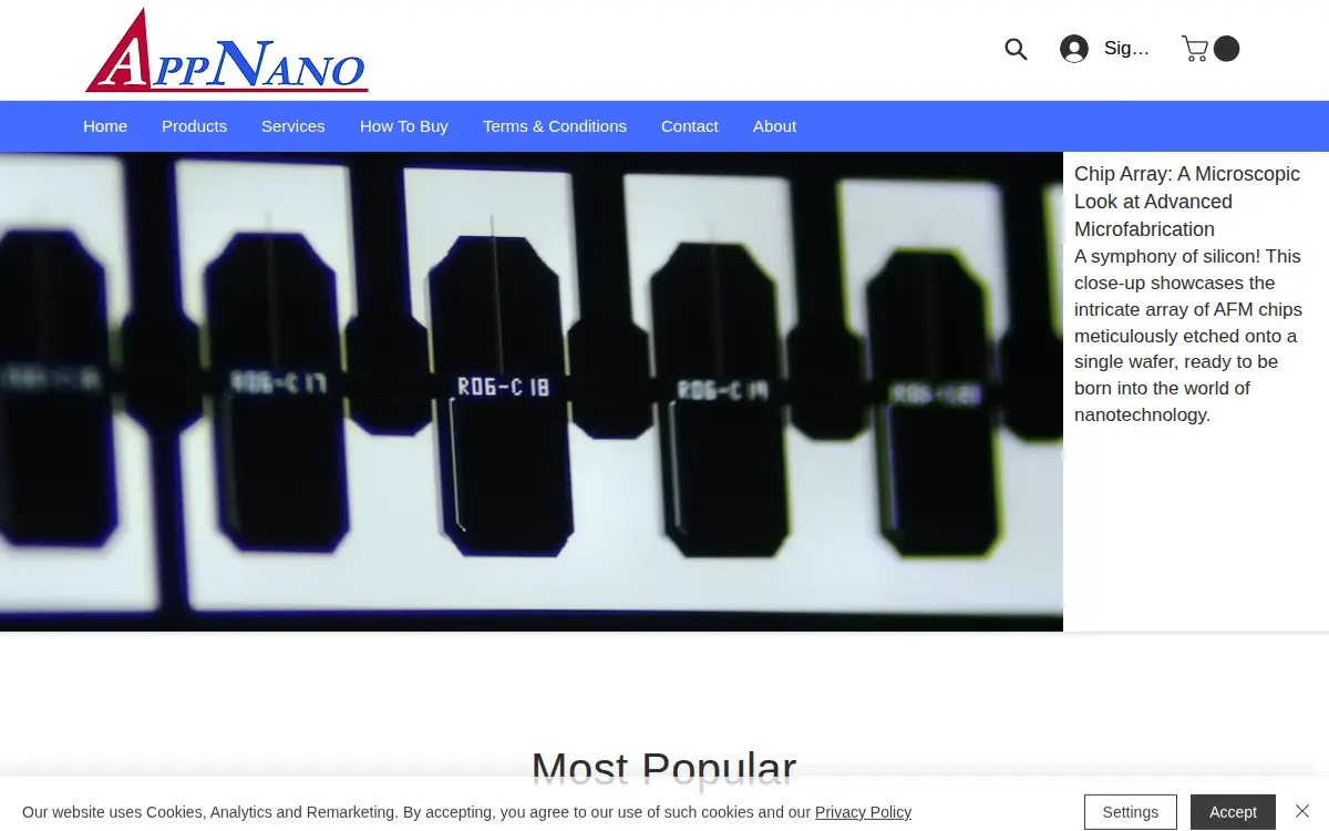 Homepage of Applied Nanostructures, INC.
