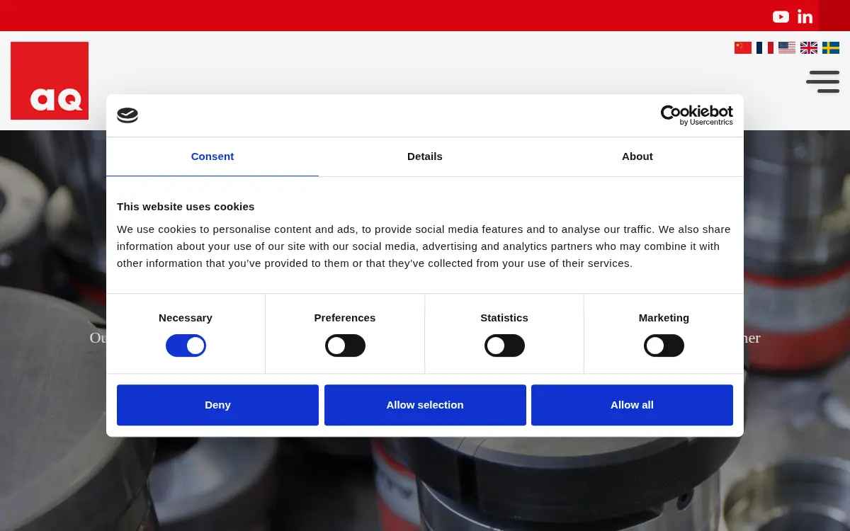 Homepage of Aq Transformer Solutions INC.