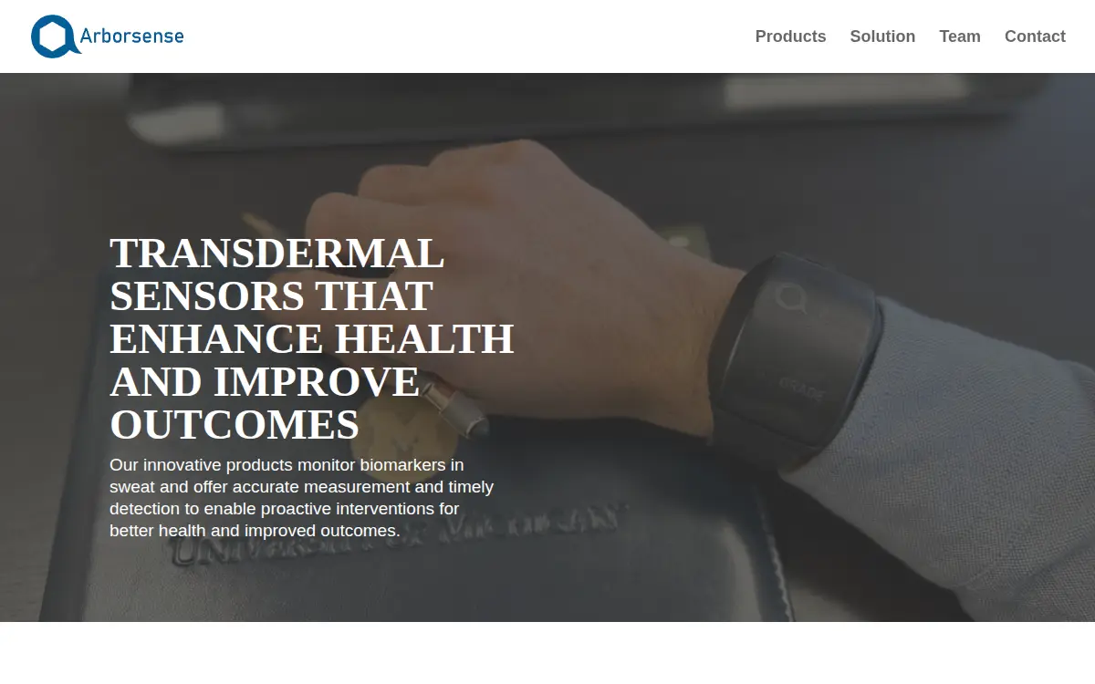 Homepage of Arborsense, INC