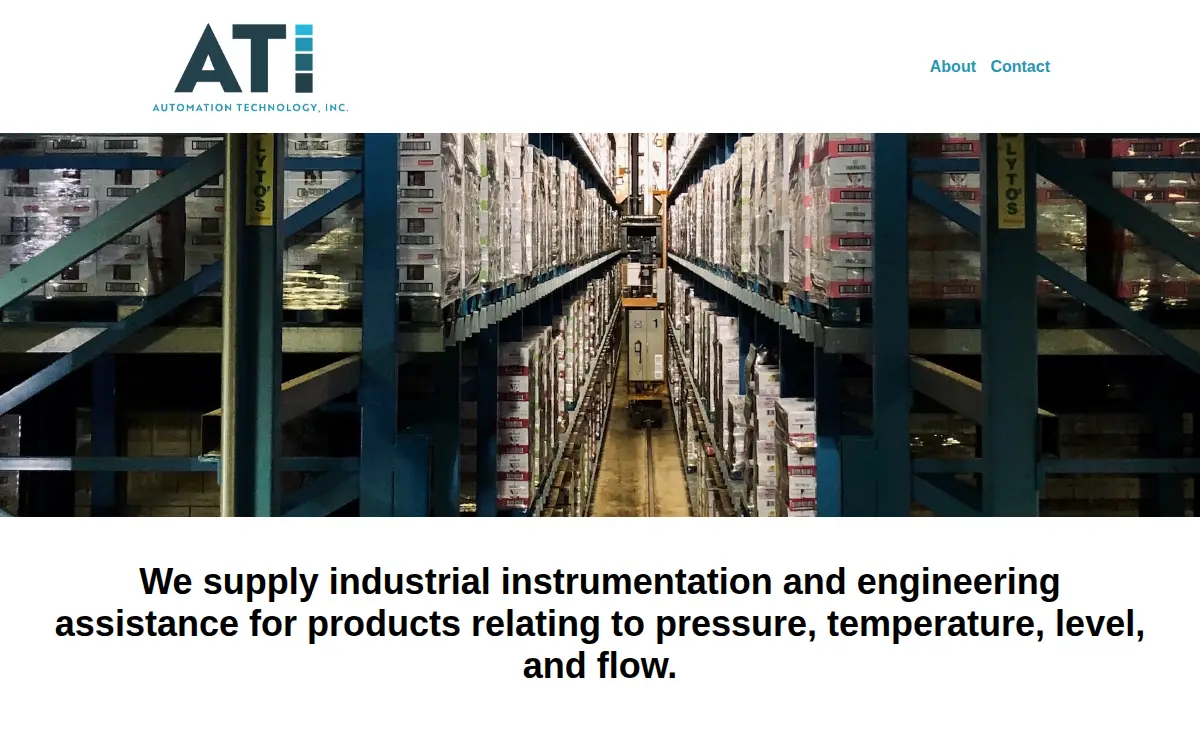 Homepage of Automation Technology, INC.