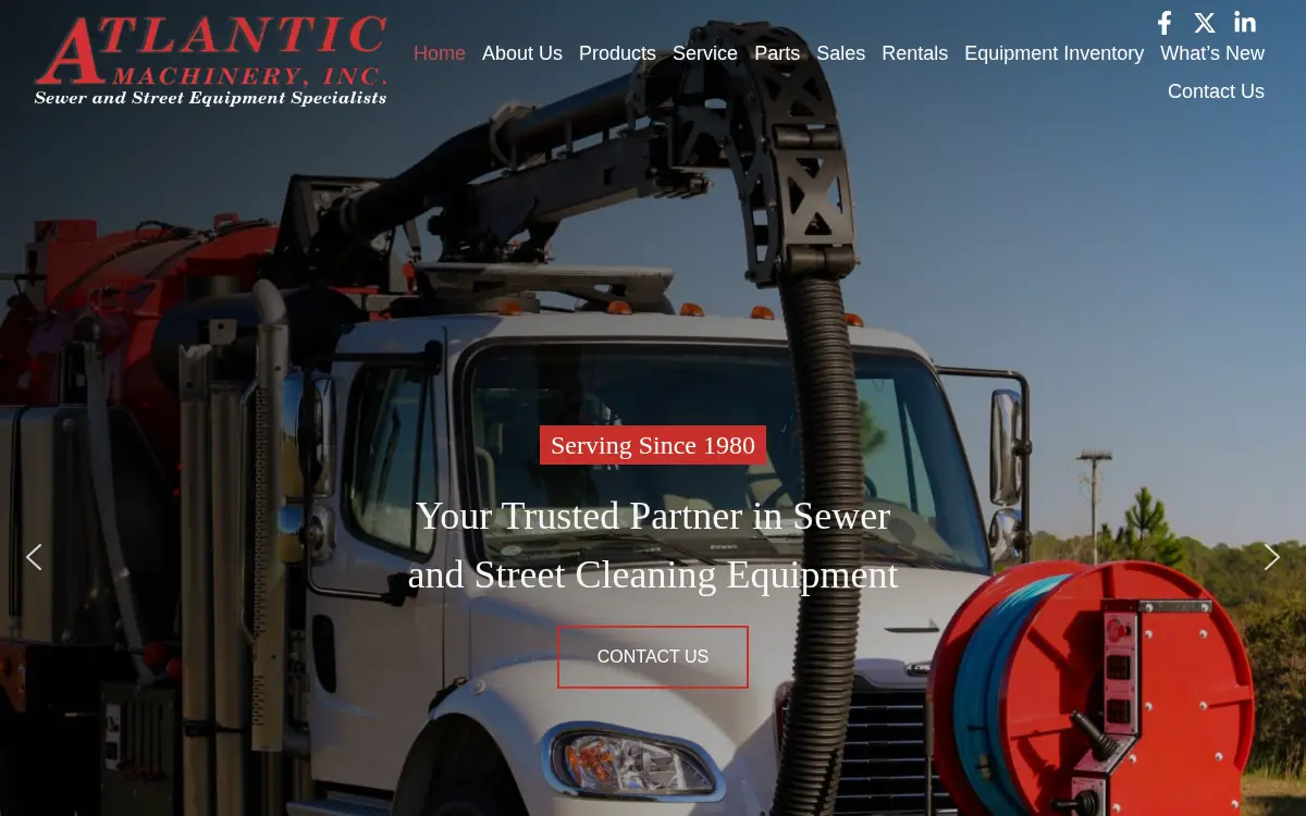Homepage of Atlantic Machinery INC
