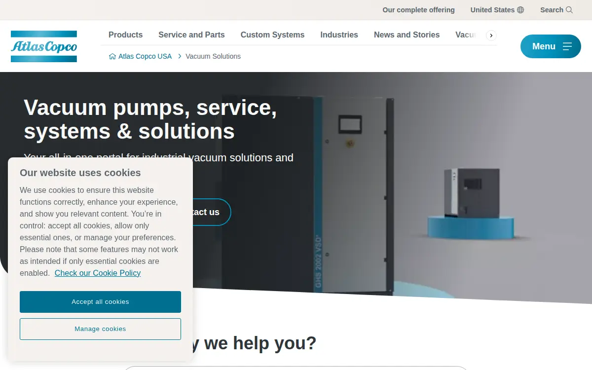 Homepage of Power Technique North America LLC