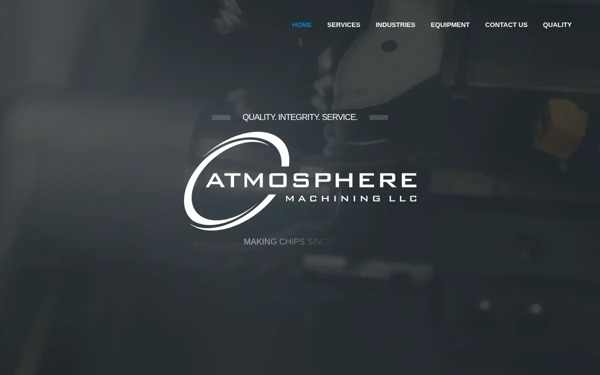 Homepage of Atmosphere Machining LLC