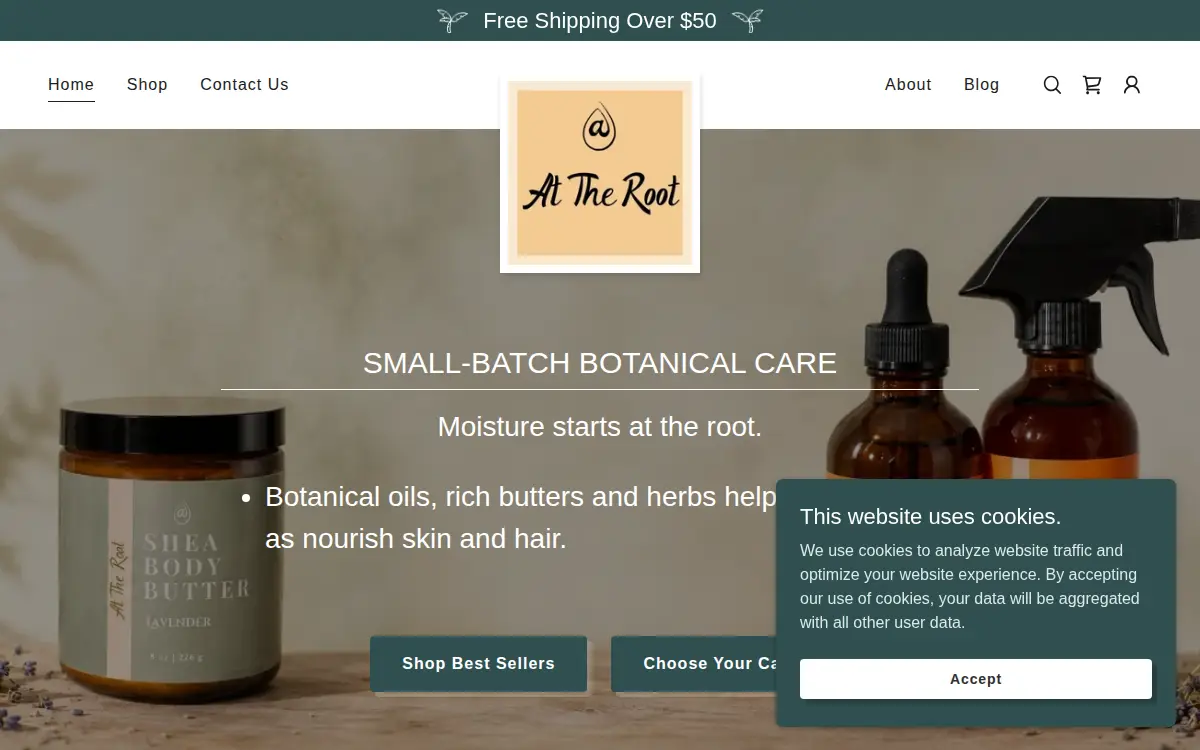 Homepage of At the Root LLC
