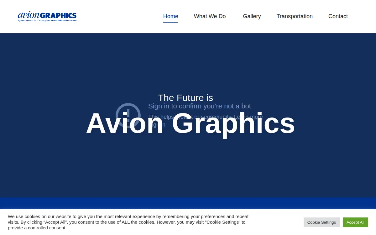 Homepage of Avion Graphics, INC.