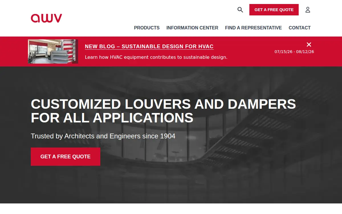 Homepage of Mestek INC