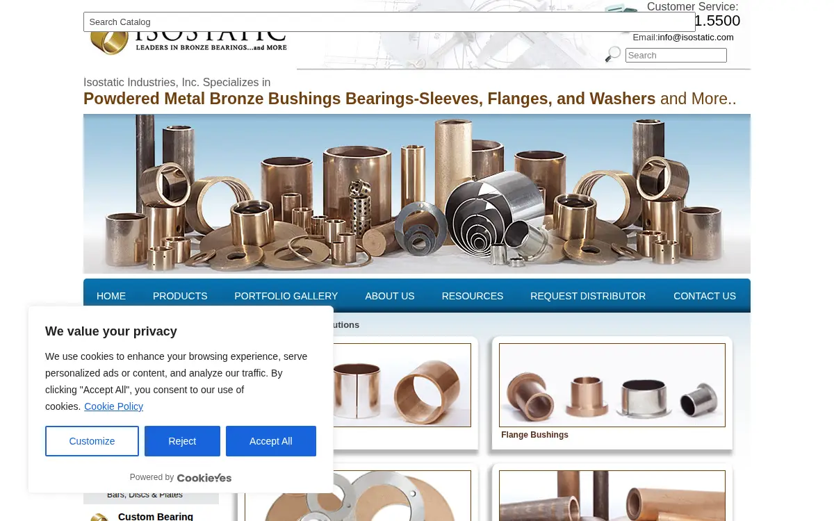 Homepage of Bearing Sales CORP