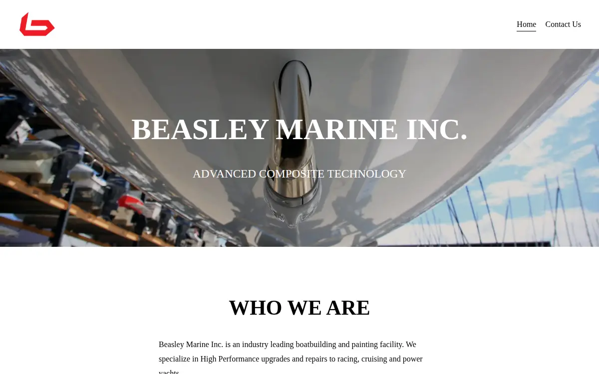 Homepage of Beasley Marine Incorporated