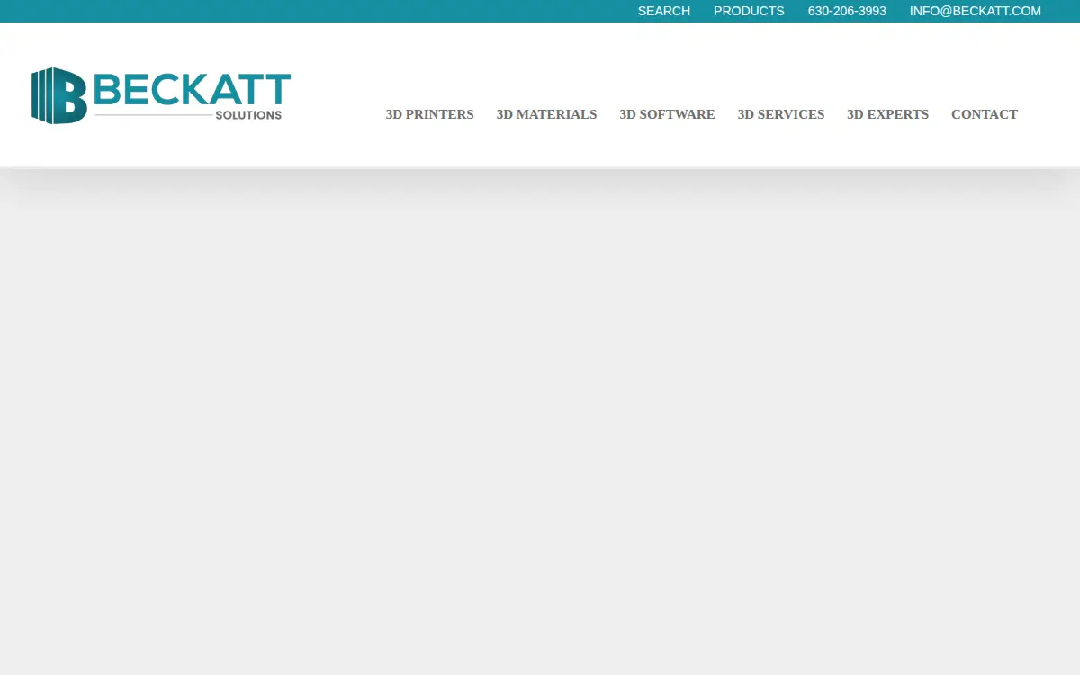 Homepage of Beckatt Solutions, LLC