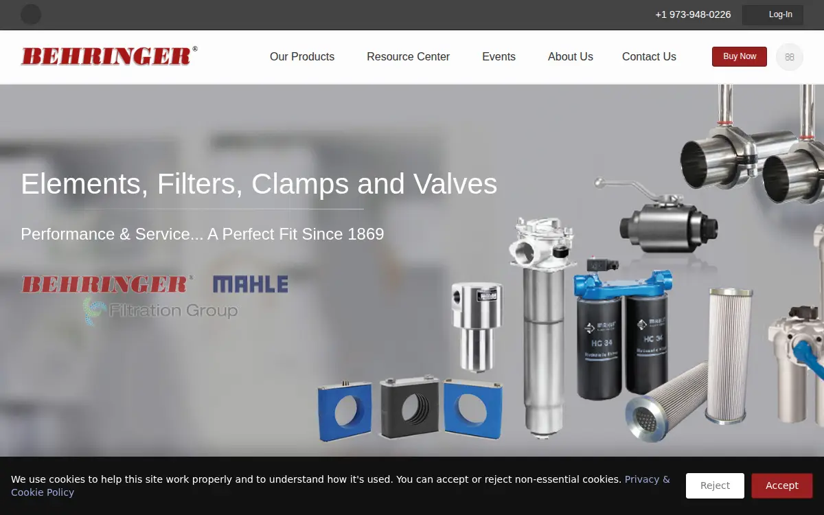 Homepage of Behringer CORP