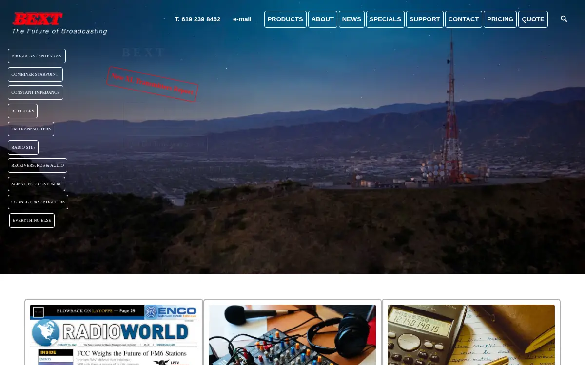 Homepage of Bext, INC.