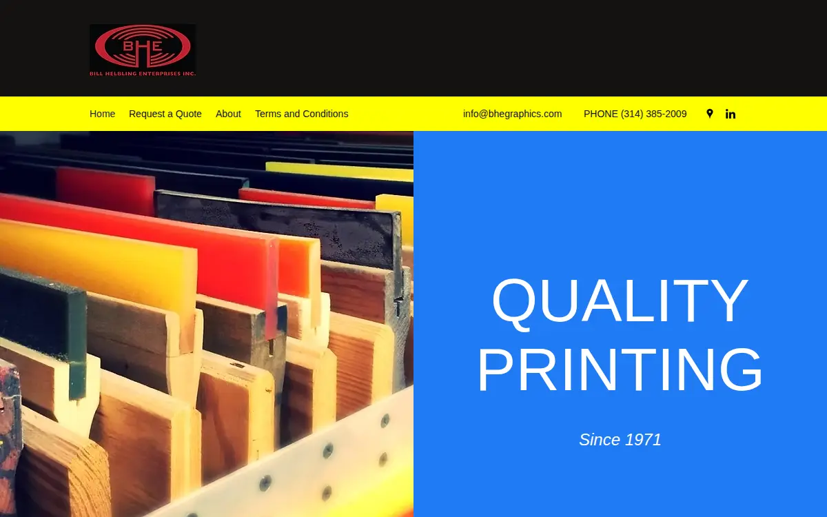 Homepage of Bill Helbling Enterprises, INC
