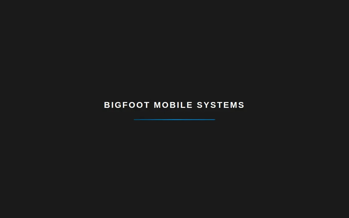 Homepage of Bigfoot Mobile Systems INC