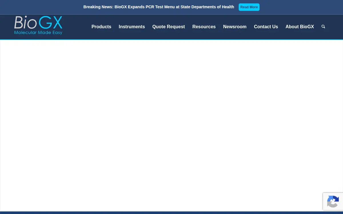 Homepage of Biogx, INC