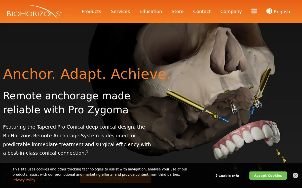 Homepage of Biohorizons Implant Systems INC