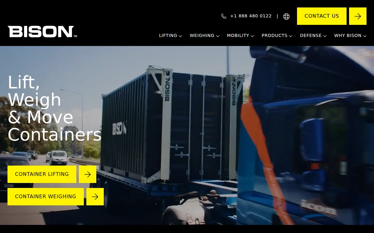 Homepage of Bison Group Usa, INC