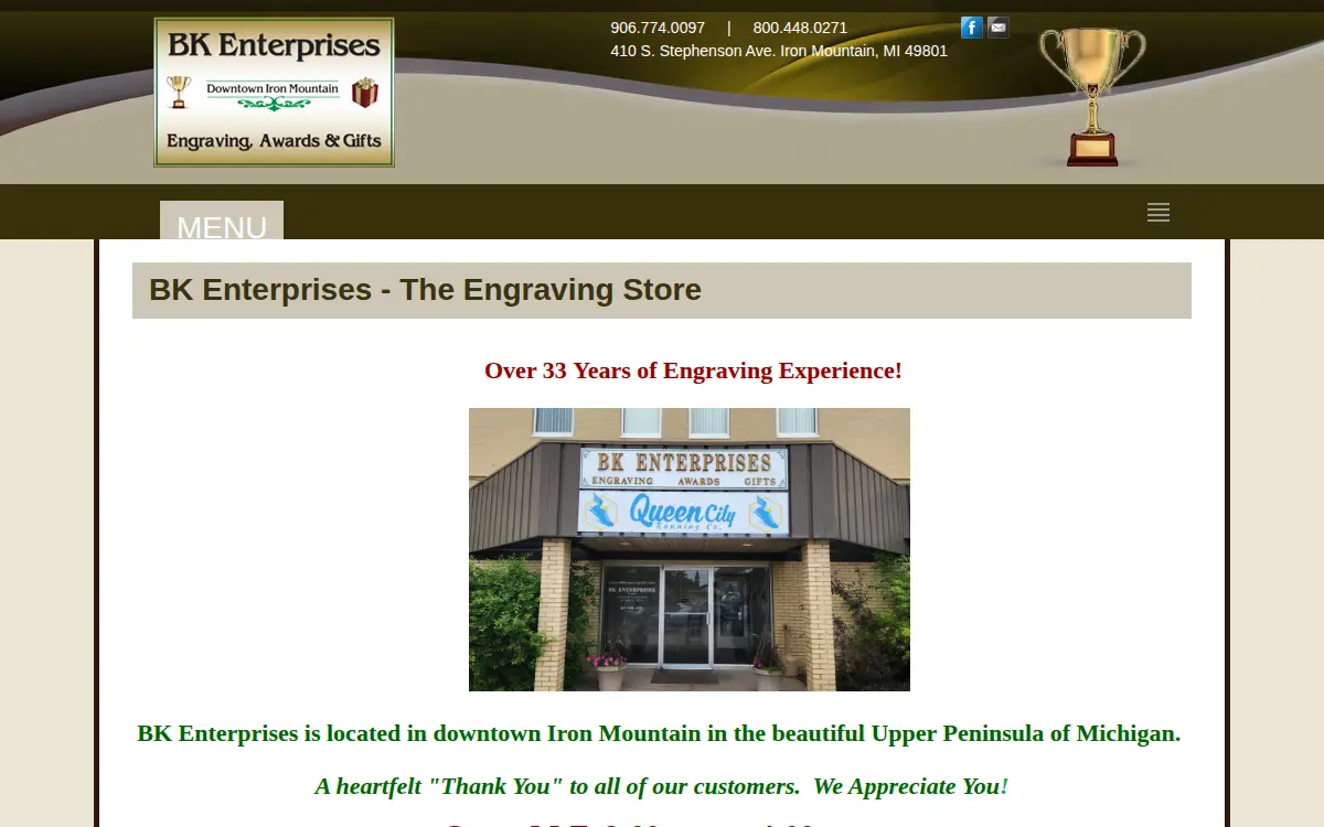 Homepage of Bk Mattson Enterprises, INC