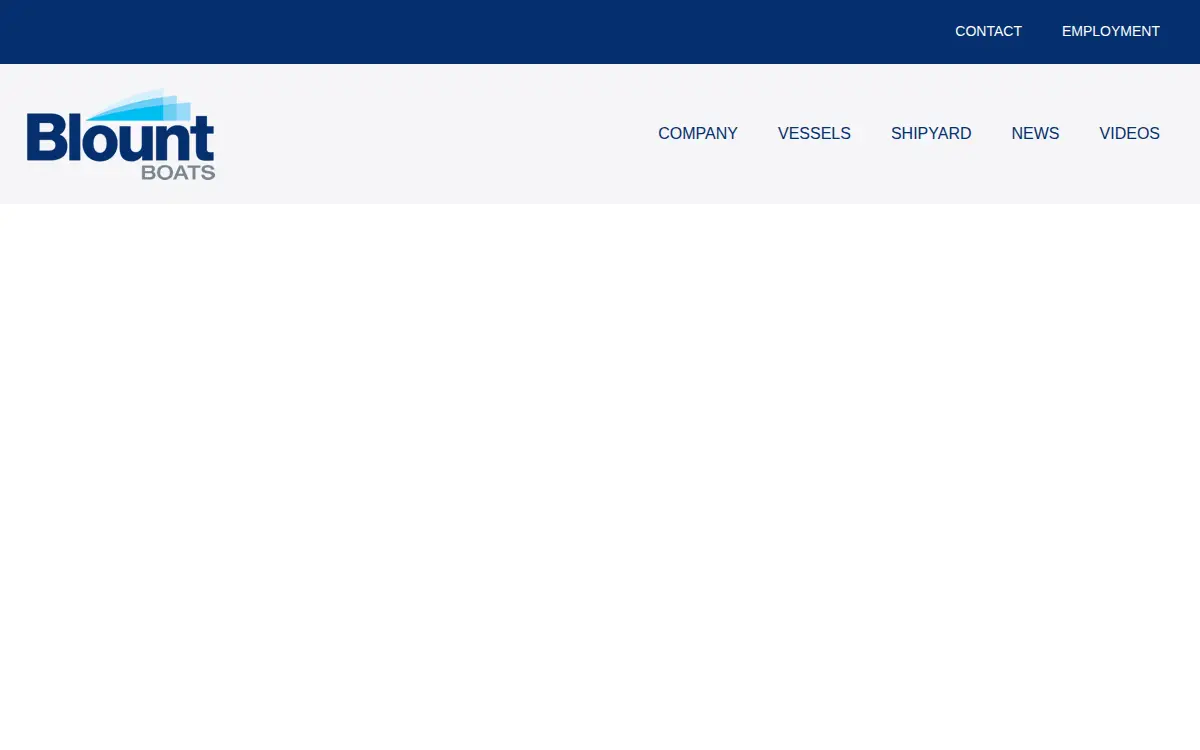 Homepage of Blount Boats INC