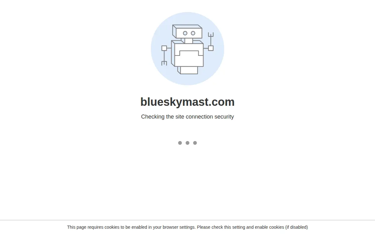 Homepage of Bluesky Mast, LLC