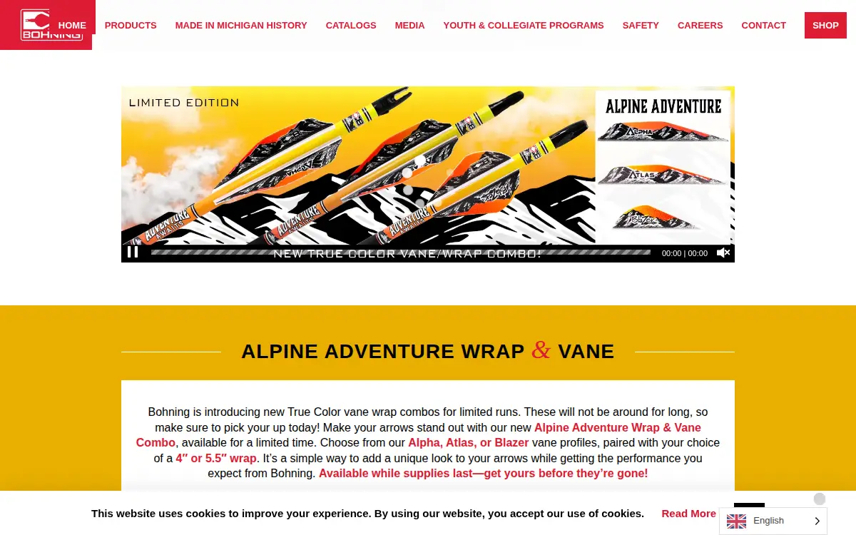 Homepage of Bohning Company LTD.