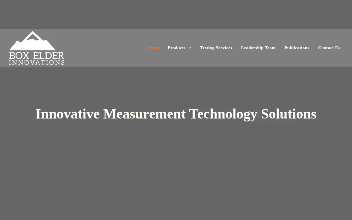 Homepage of Box Elder Innovations LLC