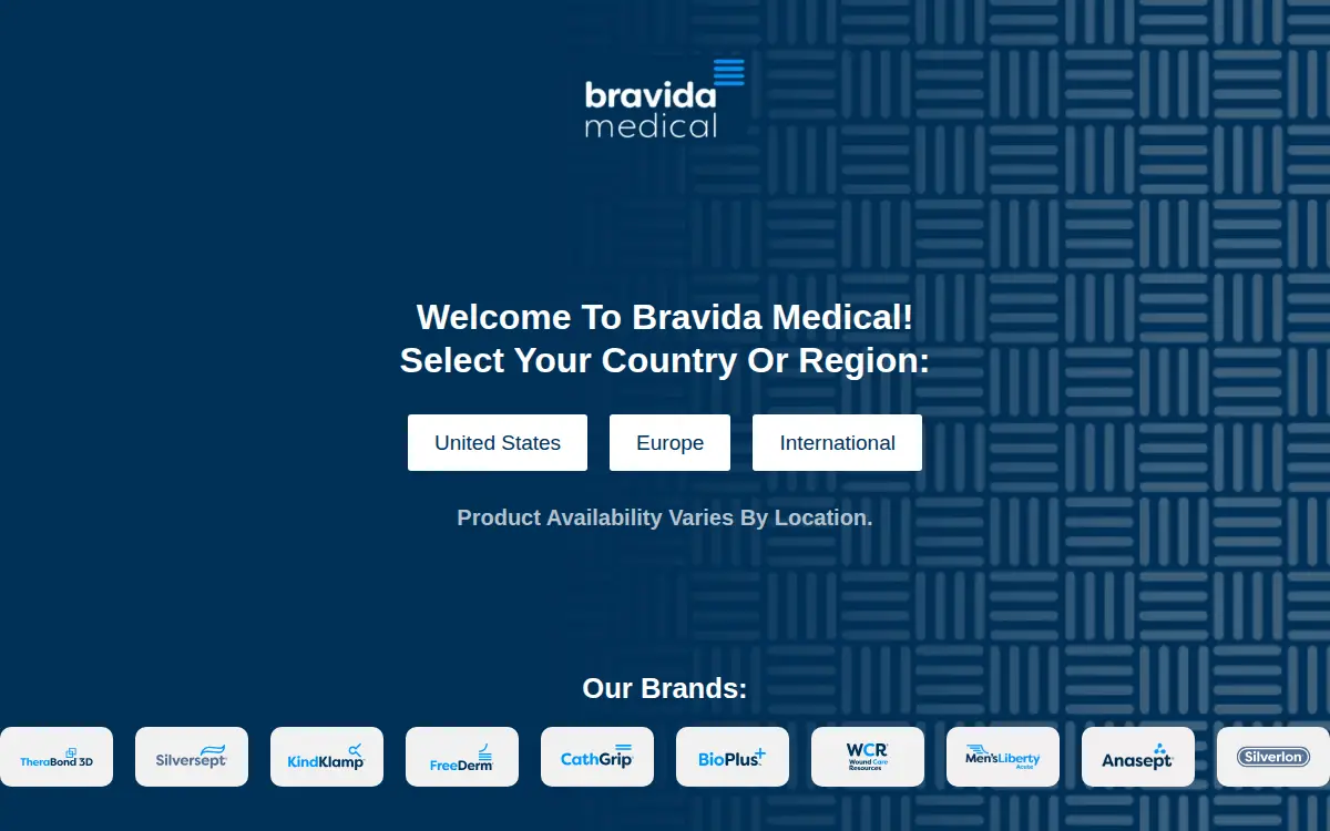 Homepage of Argentum Medical, LLC
