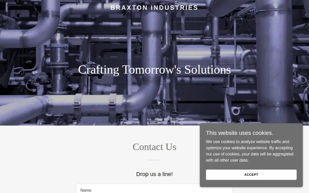 Homepage of Braxton Industries LLC
