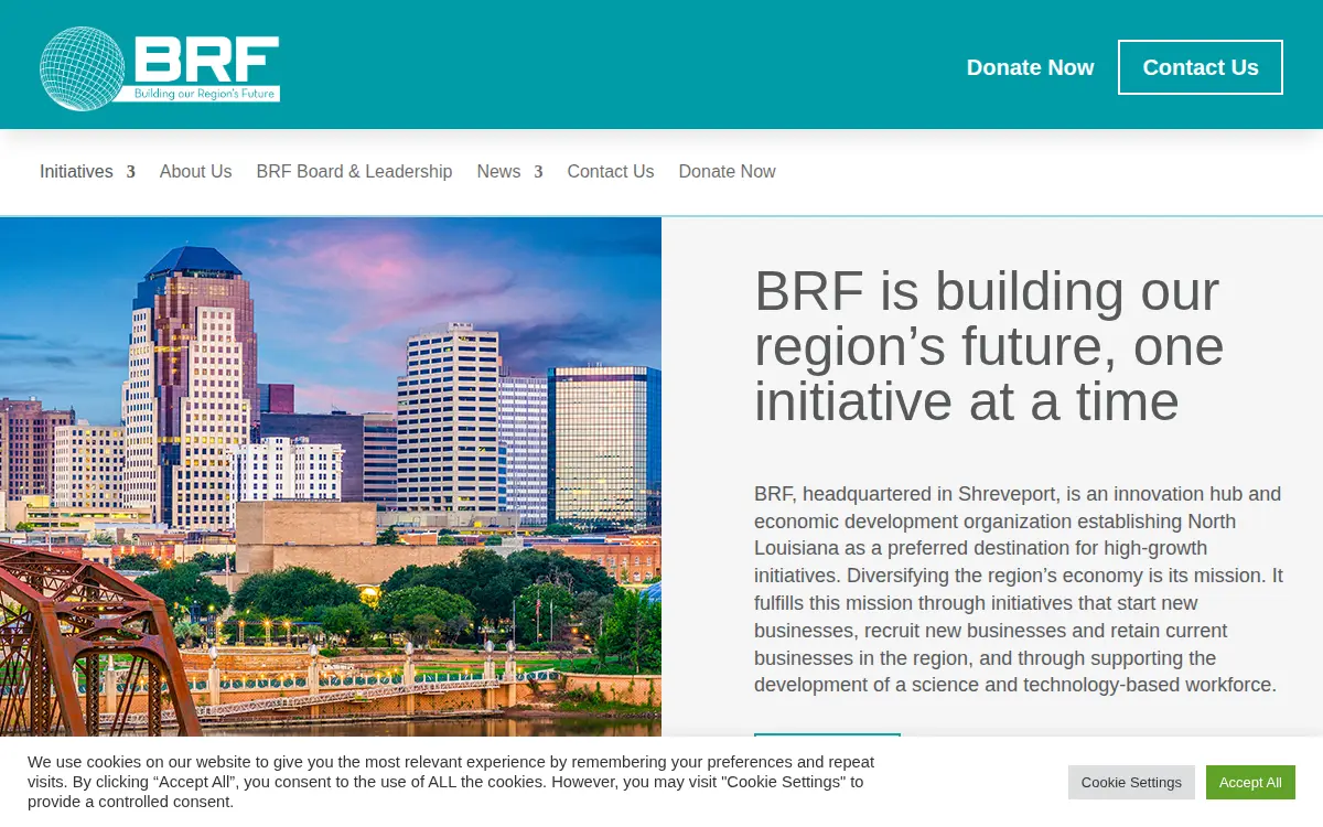 Homepage of Biomedical Research Foundation of Northwest Louisiana