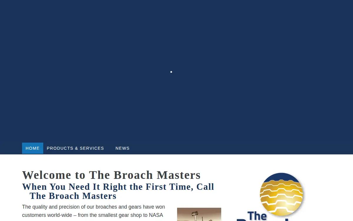 Homepage of The Broach Masters, INC.
