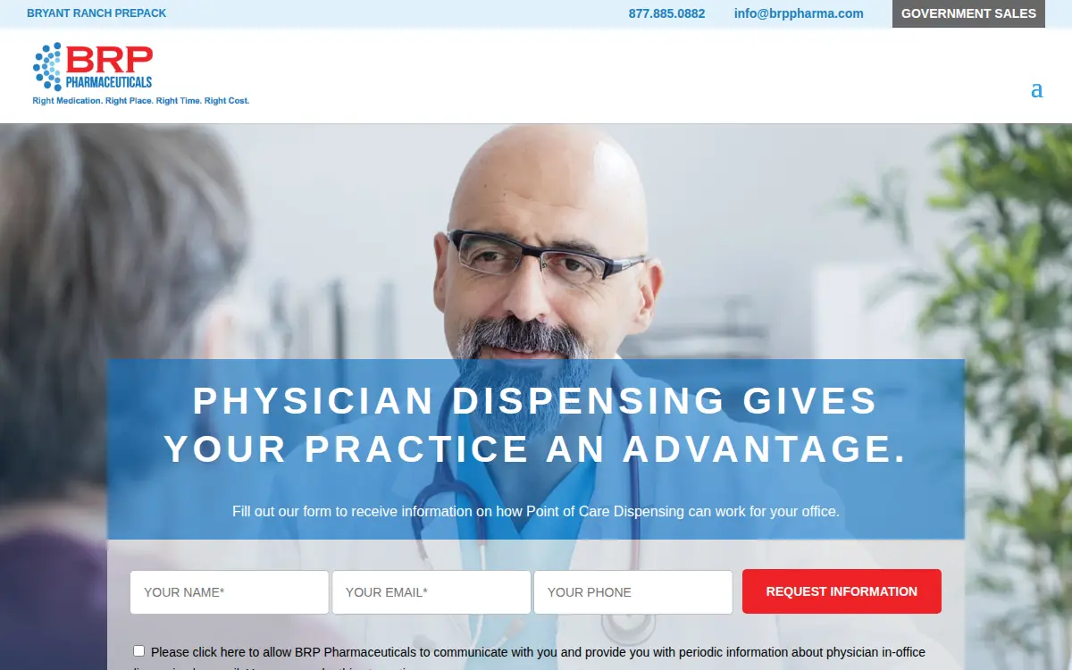 Homepage of Bryant Ranch Prepack
