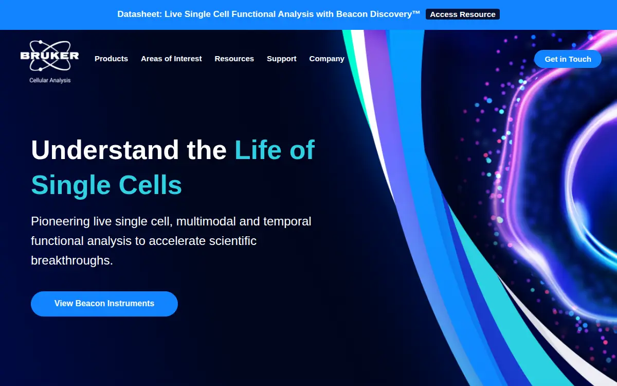 Homepage of Bruker Cellular Analysis, INC.