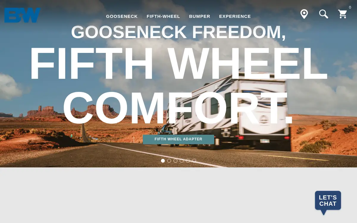 Homepage of B & W Custom Truck Beds