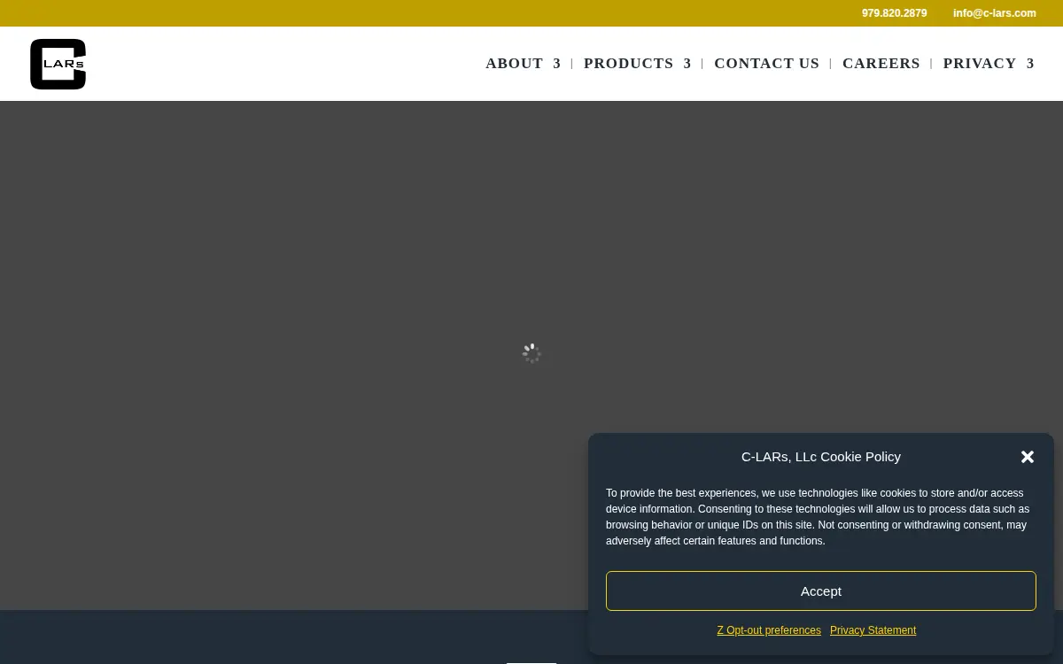Homepage of C-lars, LLC