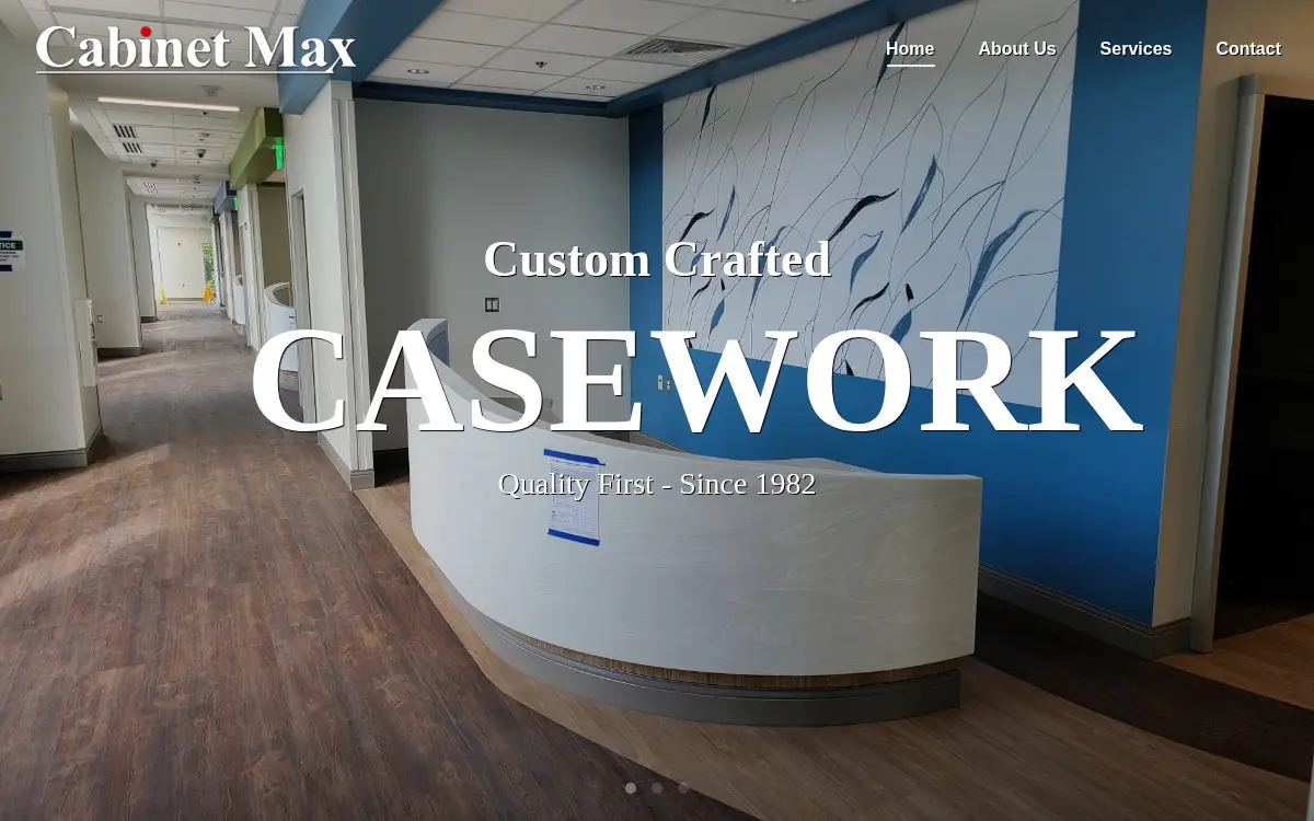 Homepage of Cabinet Max Corporation