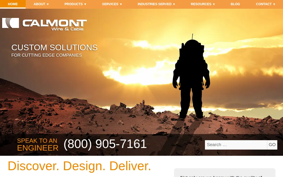 Homepage of Calmont Engineering & Electronics CORP.