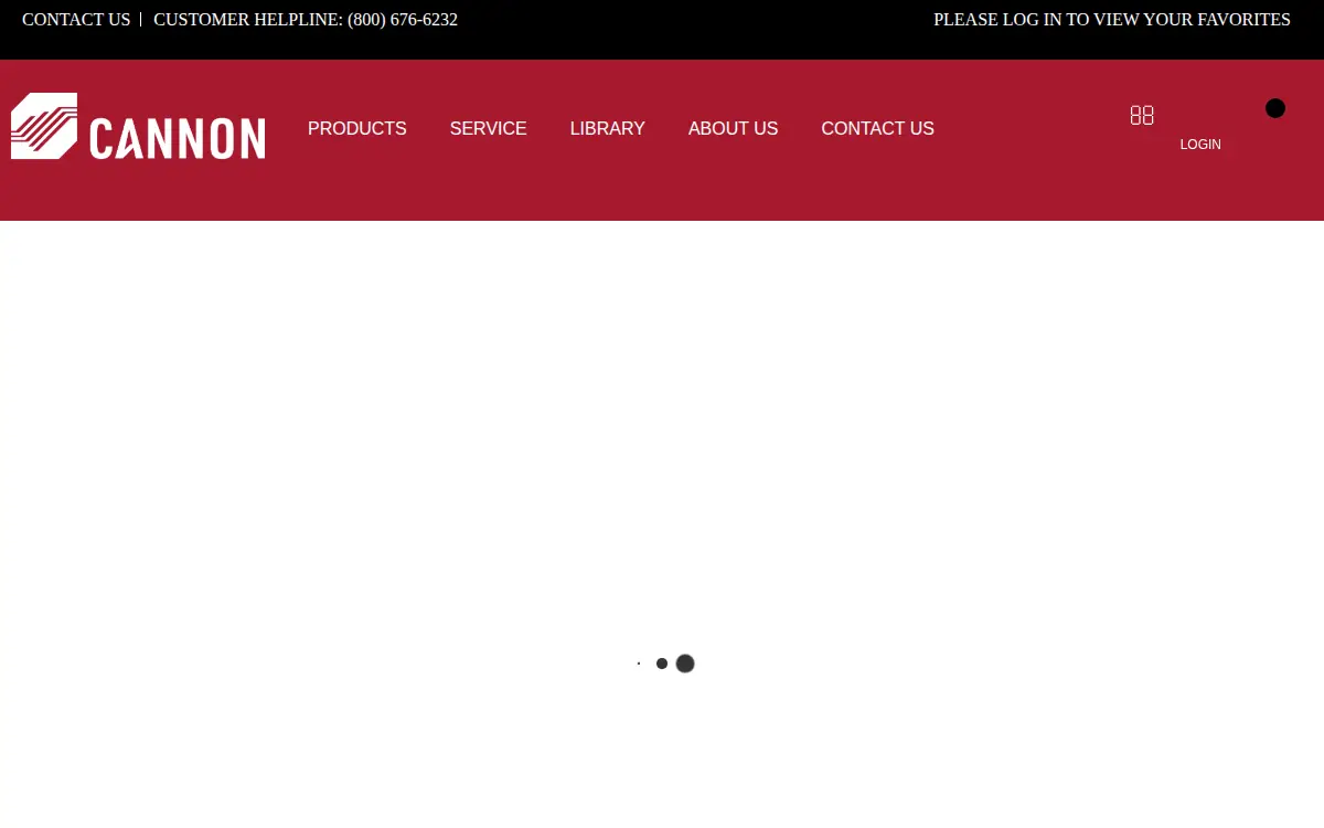 Homepage of Cannon Instrument Company