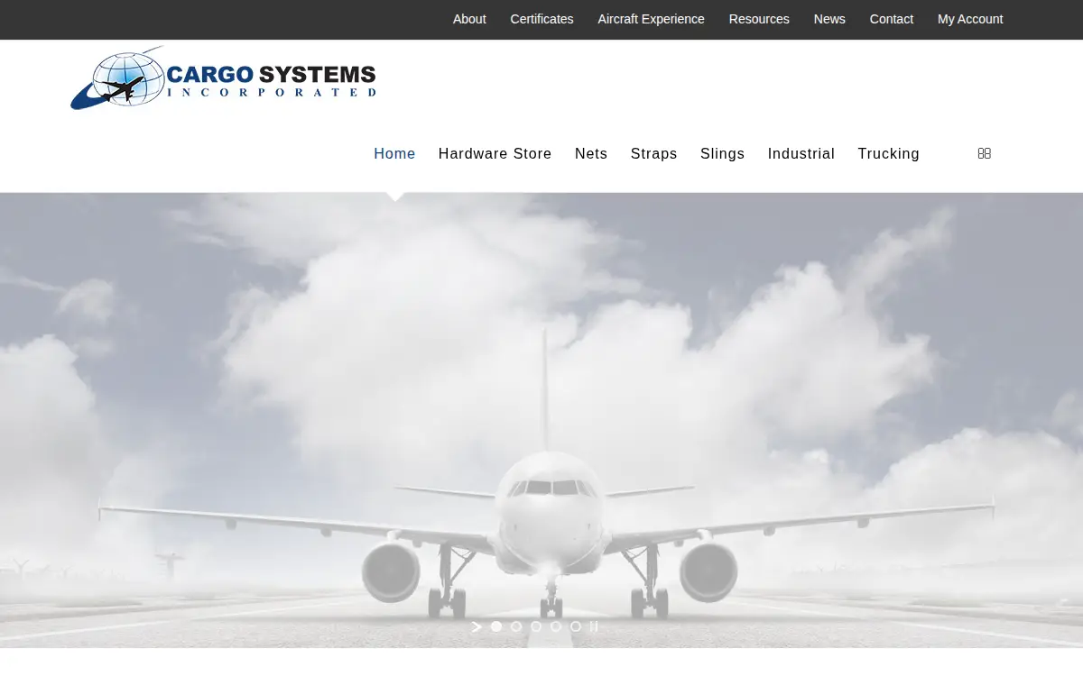 Homepage of Cargo Systems, INC.