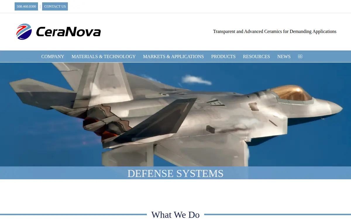 Homepage of Ceranova CORP