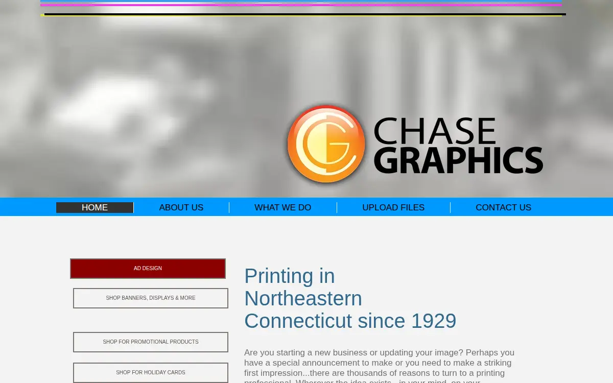 Homepage of Chase Graphics, INC.