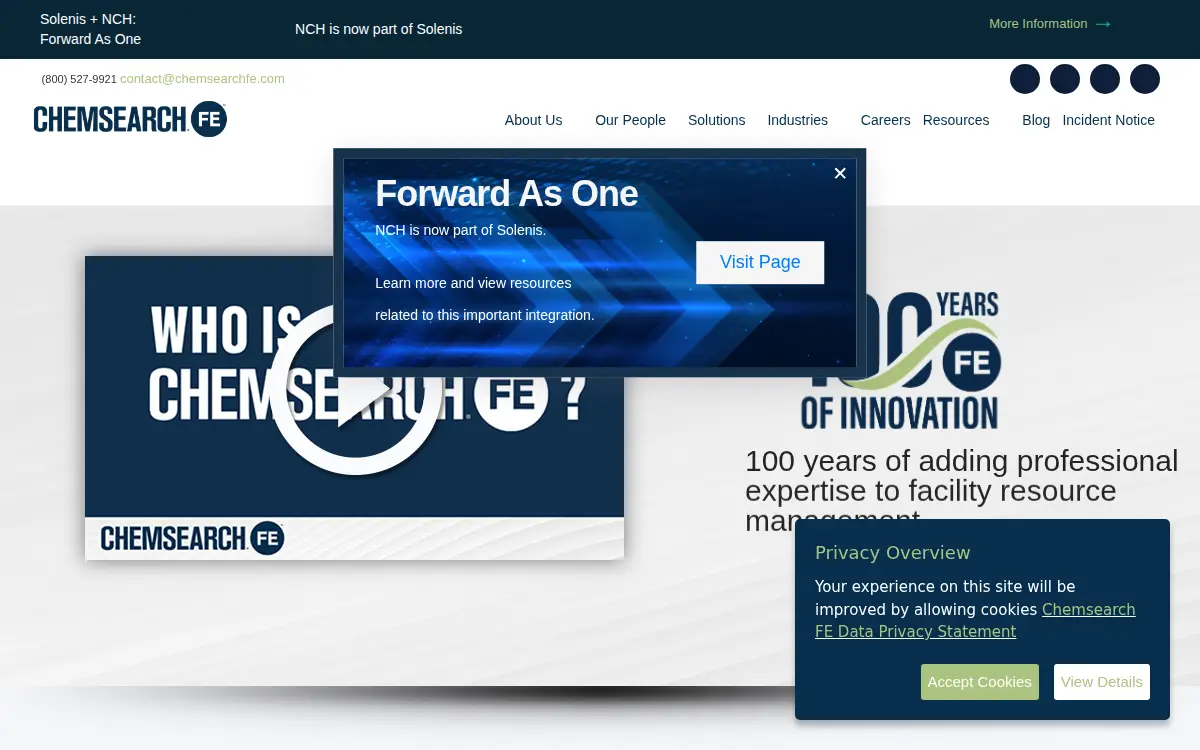 Homepage of Nch Corporation