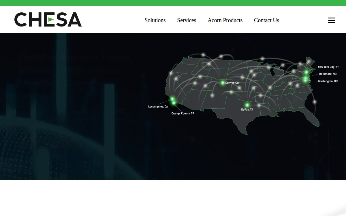 Homepage of Chesapeake Systems International, LLC